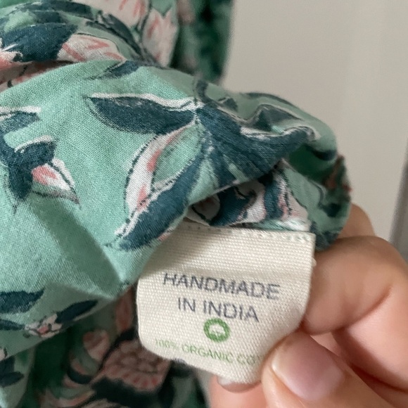 Dilli Grey Mint Winter Jasmine Girlfriend Night Shirt Dress Organic Cotton - Picture 7 of 10